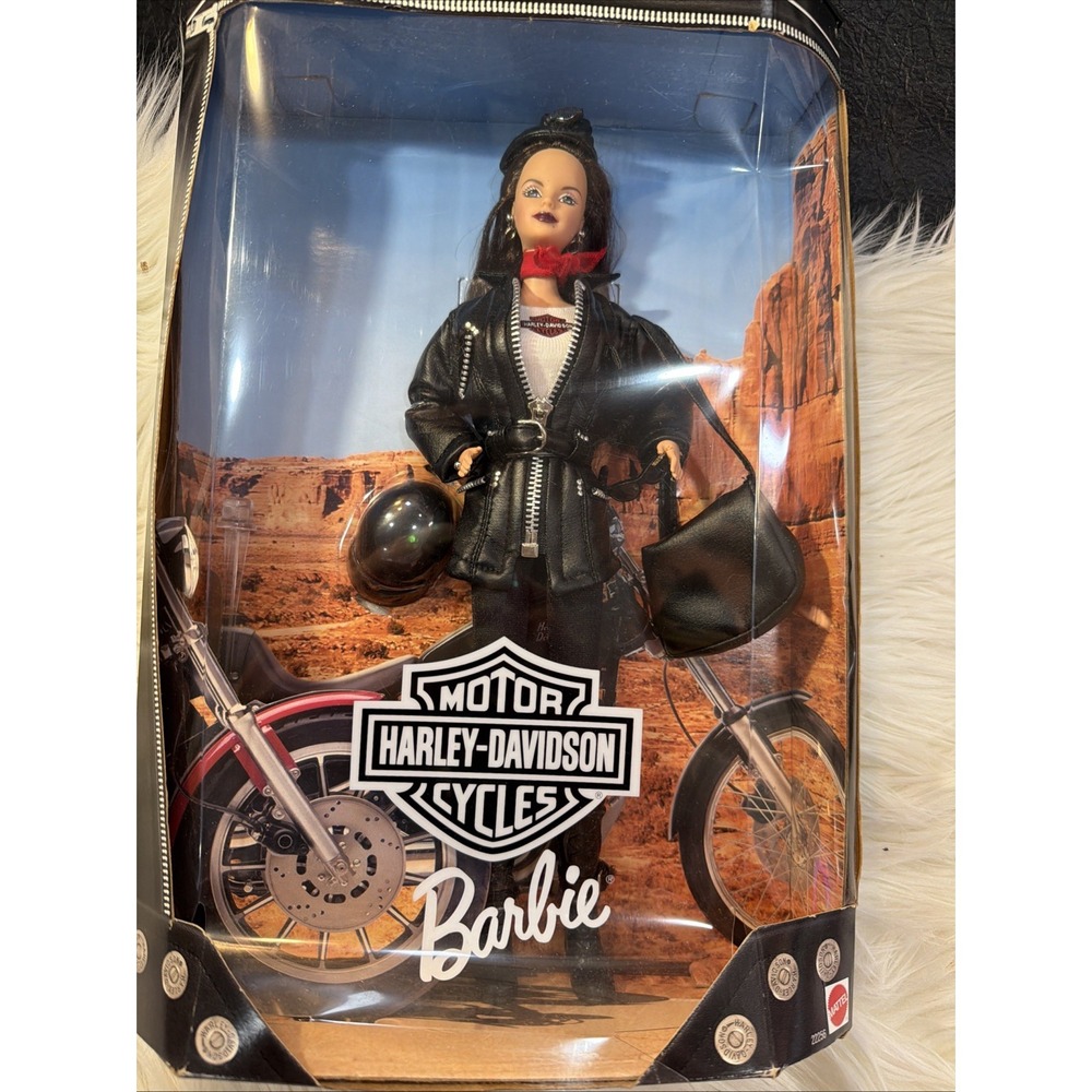Harley-Davidson Motorcycle Barbie #3 Brunette Collector Doll 1999 NRFB